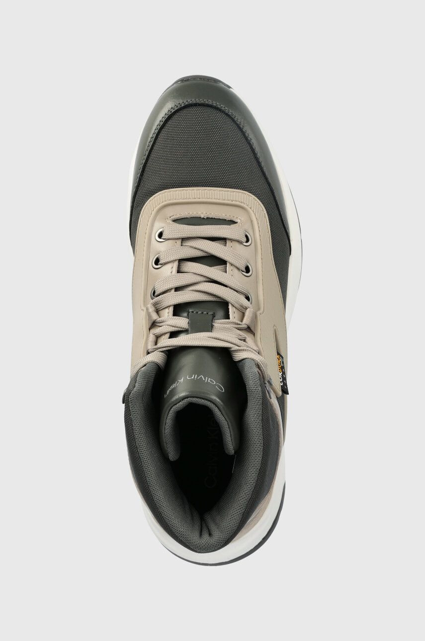 Calvin Klein Маратонки High Top Lace Up Mix в сиво - Pepit.bg