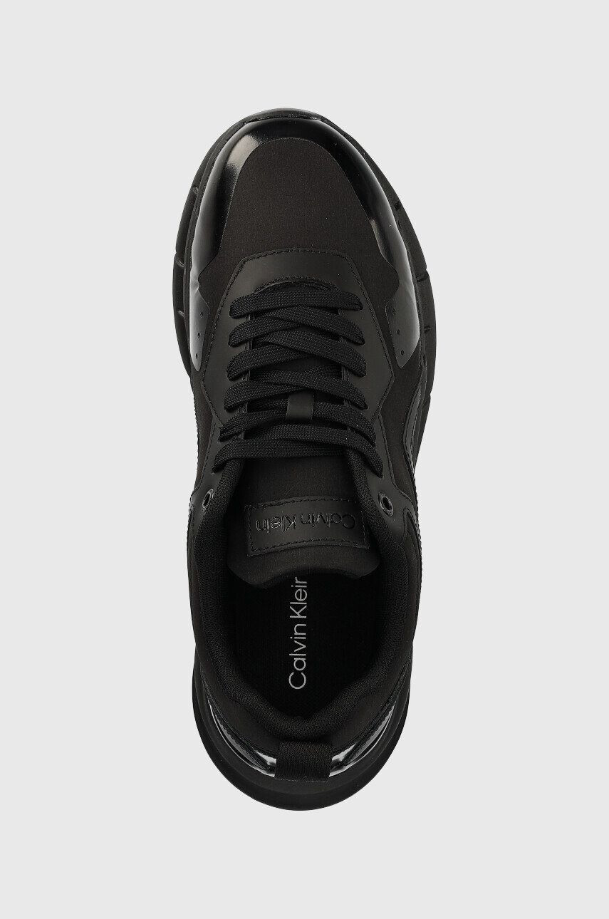 Calvin Klein Маратонки HM0HM01007 LOW TOP LACE UP FESTIVE в черно - Pepit.bg