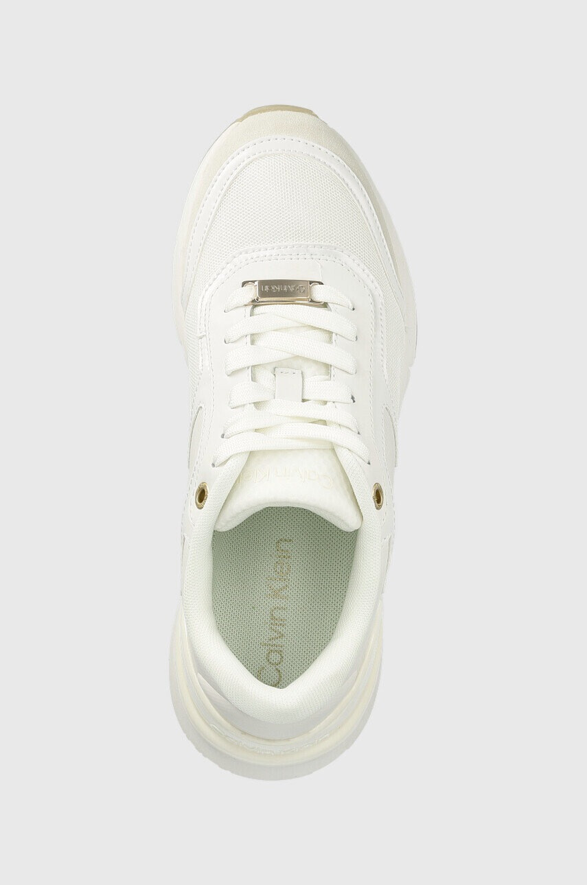 Calvin Klein Маратонки HW0HW01370 FLEXI RUNNER LACE UP в бяло - Pepit.bg