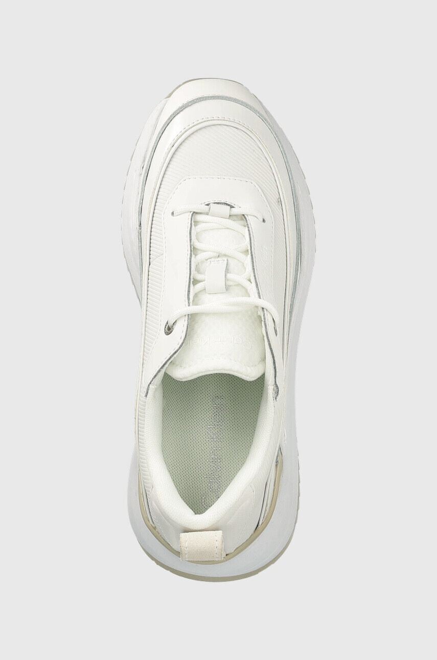 Calvin Klein Маратонки HW0HW01371 INTERNAL WEDGE LACE UP в бяло - Pepit.bg