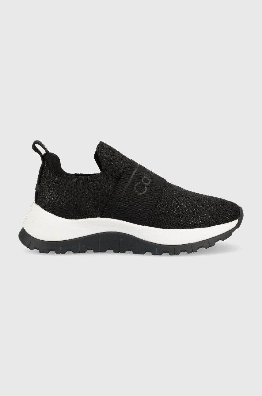 Calvin Klein Маратонки KNIT RUNNER SLIP ON в черно HW0HW01443 - Pepit.bg