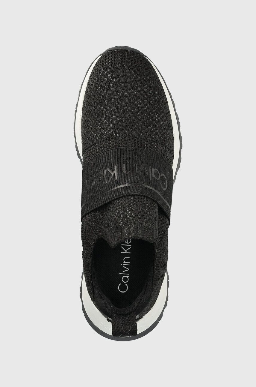 Calvin Klein Маратонки KNIT RUNNER SLIP ON в черно HW0HW01443 - Pepit.bg