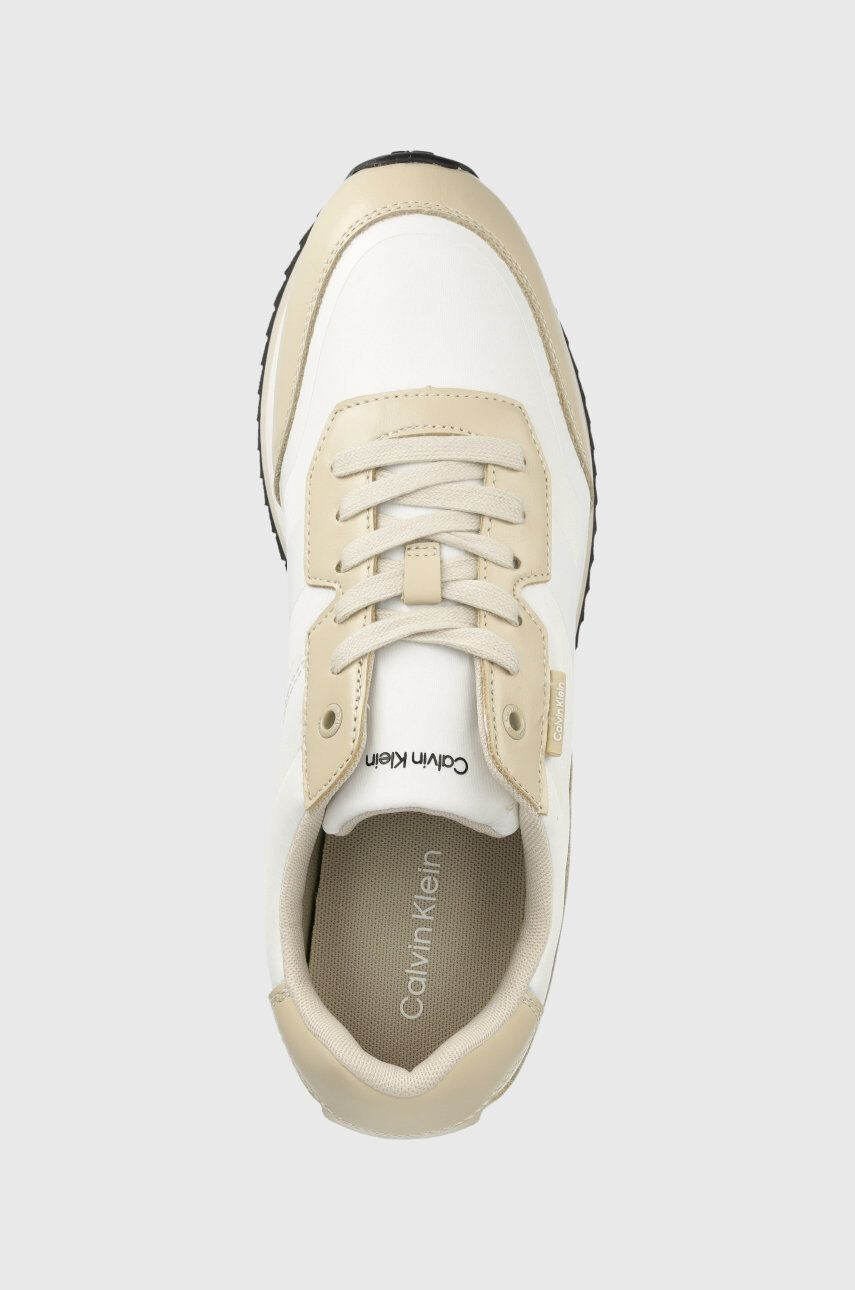 Calvin Klein Маратонки Low Top Lace Up в бежово - Pepit.bg