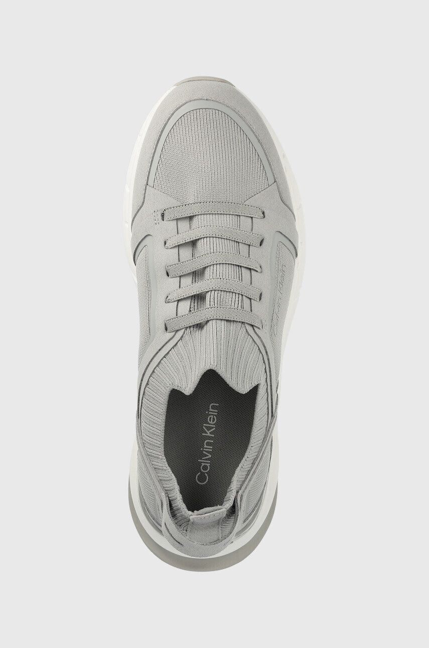 Calvin Klein Маратонки Low Top Lace Up в сиво - Pepit.bg