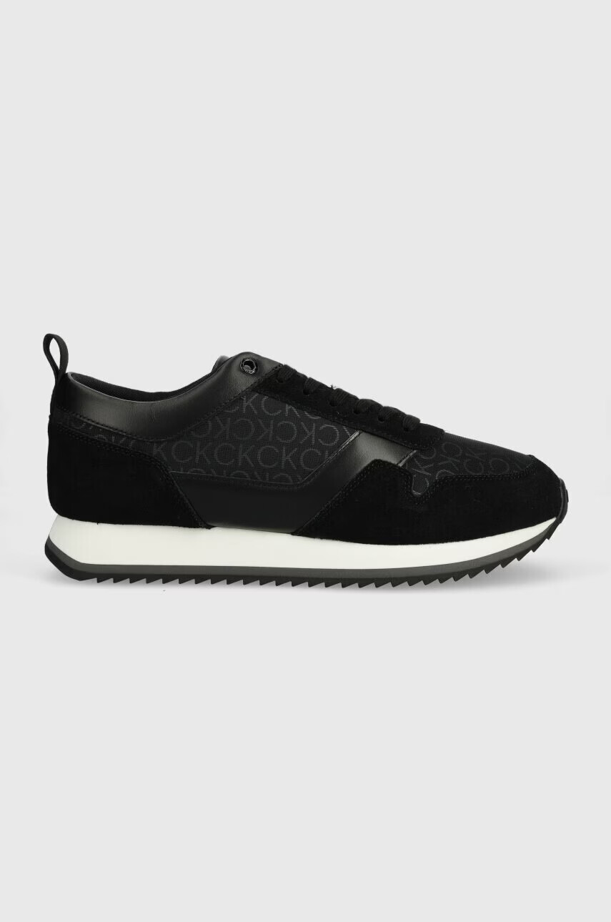 Calvin Klein Маратонки LOW TOP LACE UP MESH MONO в черно HM0HM00909 - Pepit.bg