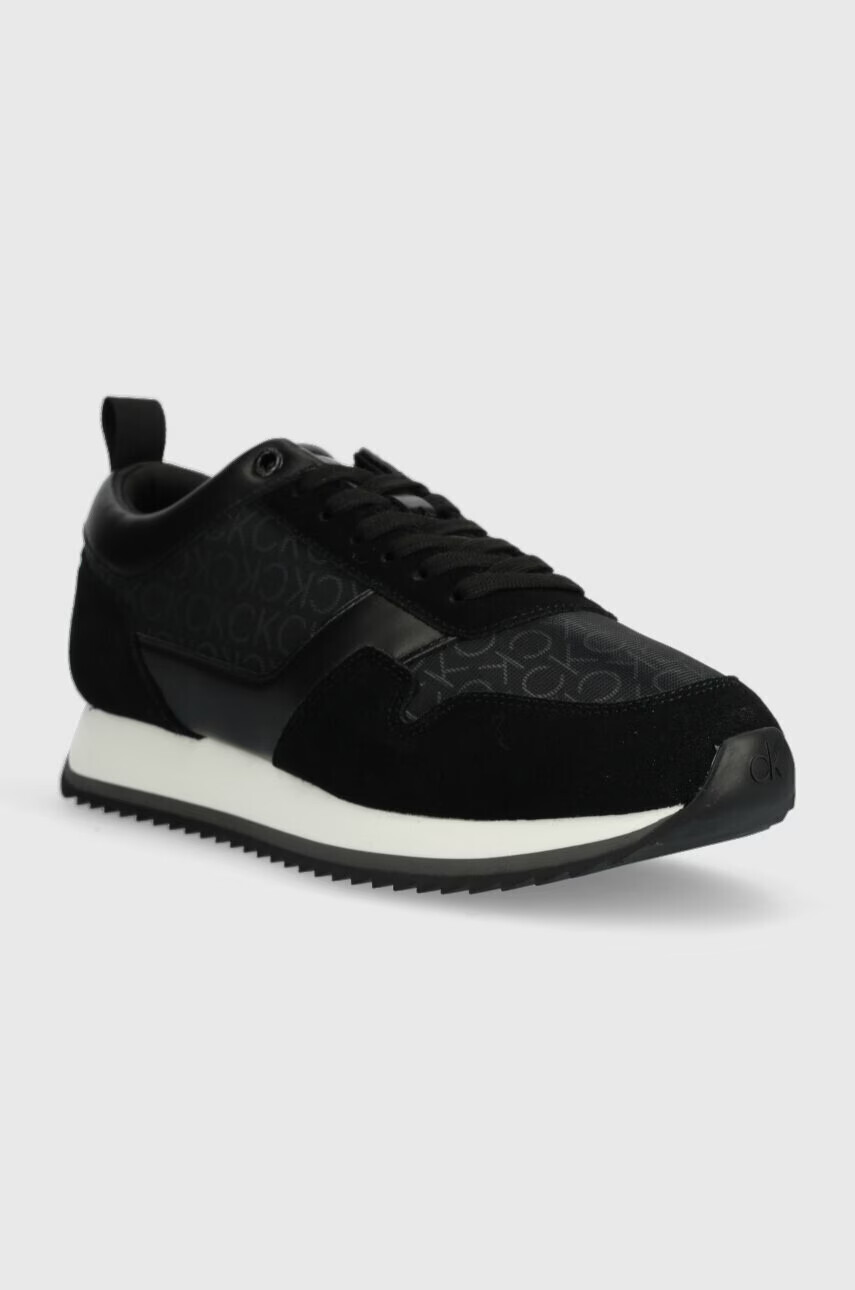 Calvin Klein Маратонки LOW TOP LACE UP MESH MONO в черно HM0HM00909 - Pepit.bg