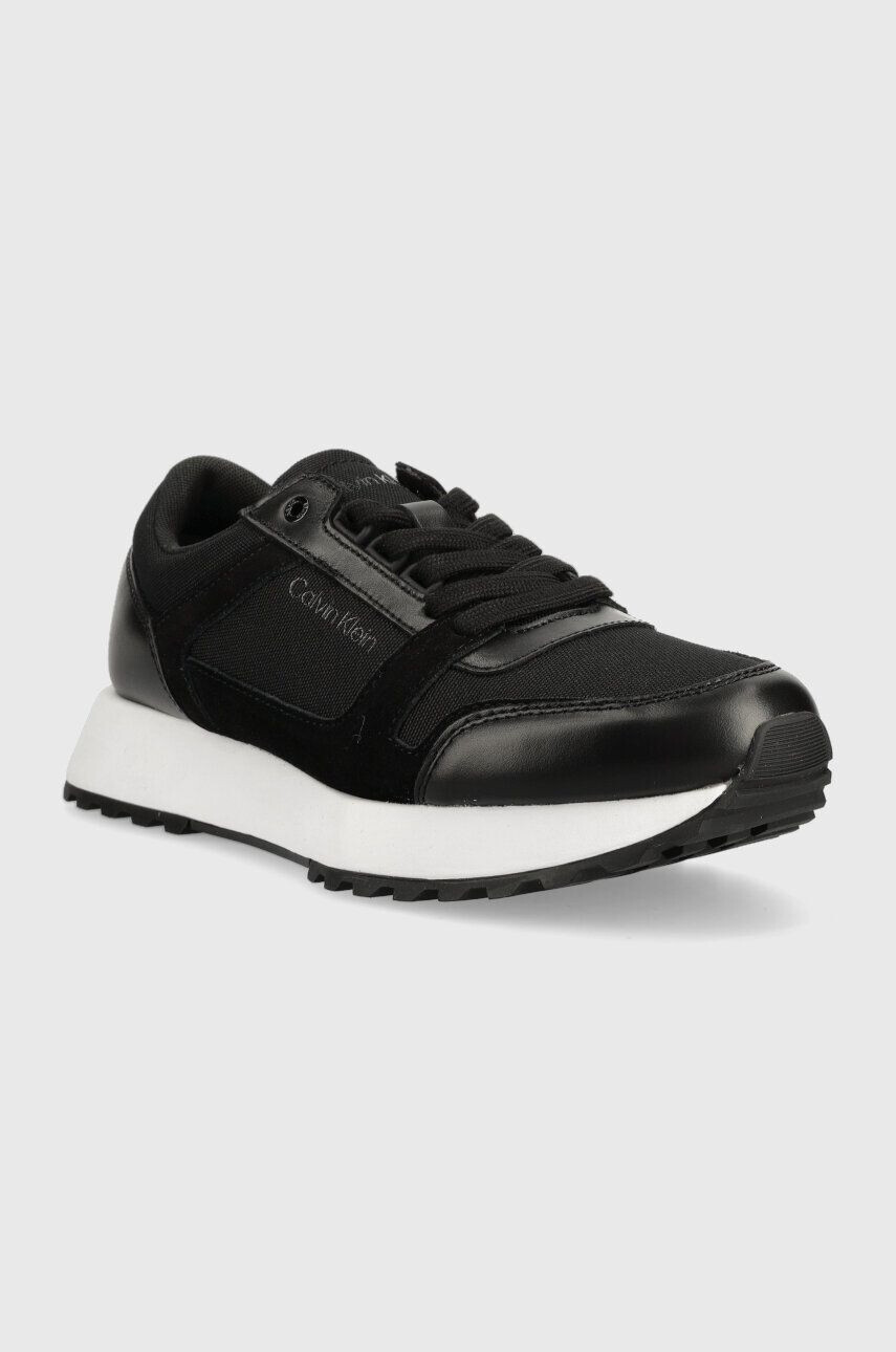 Calvin Klein Маратонки LOW TOP LACE UP MIX в черно HM0HM00926 - Pepit.bg