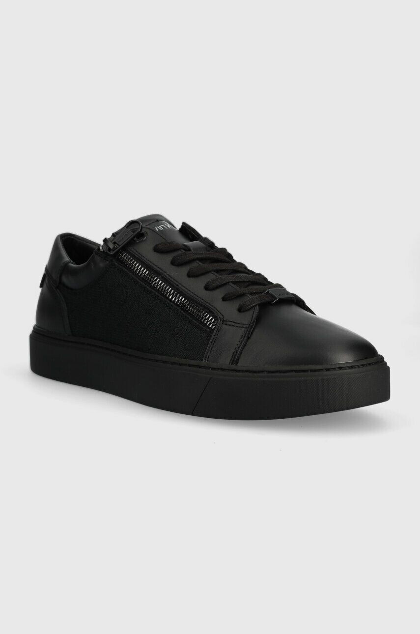 Calvin Klein Маратонки LOW TOP LACE UP W/ZIP MONO JQ в черно HM0HM01013 - Pepit.bg