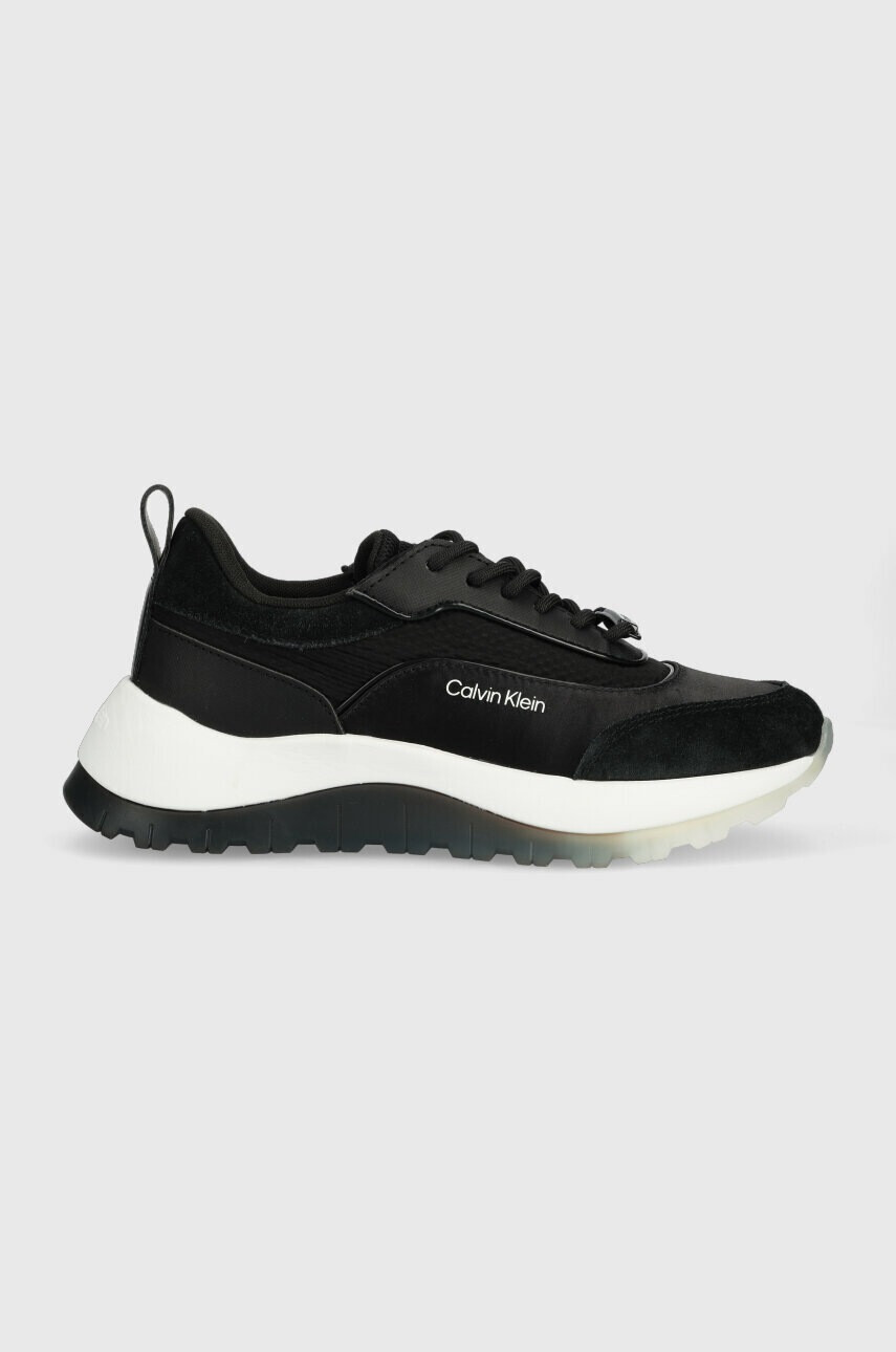 Calvin Klein Маратонки RUNNER LACE UP - LTH/SAT - Pepit.bg
