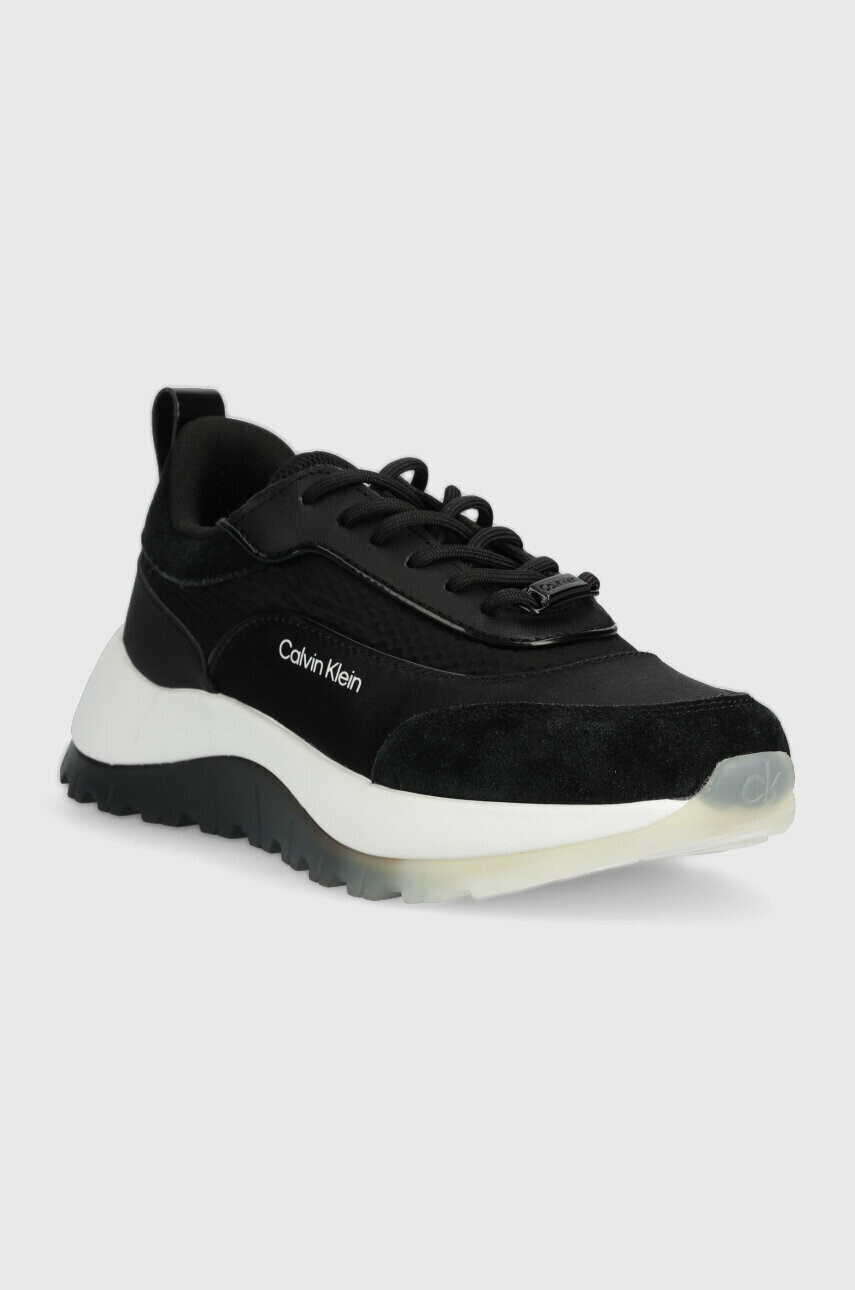 Calvin Klein Маратонки RUNNER LACE UP - LTH/SAT - Pepit.bg