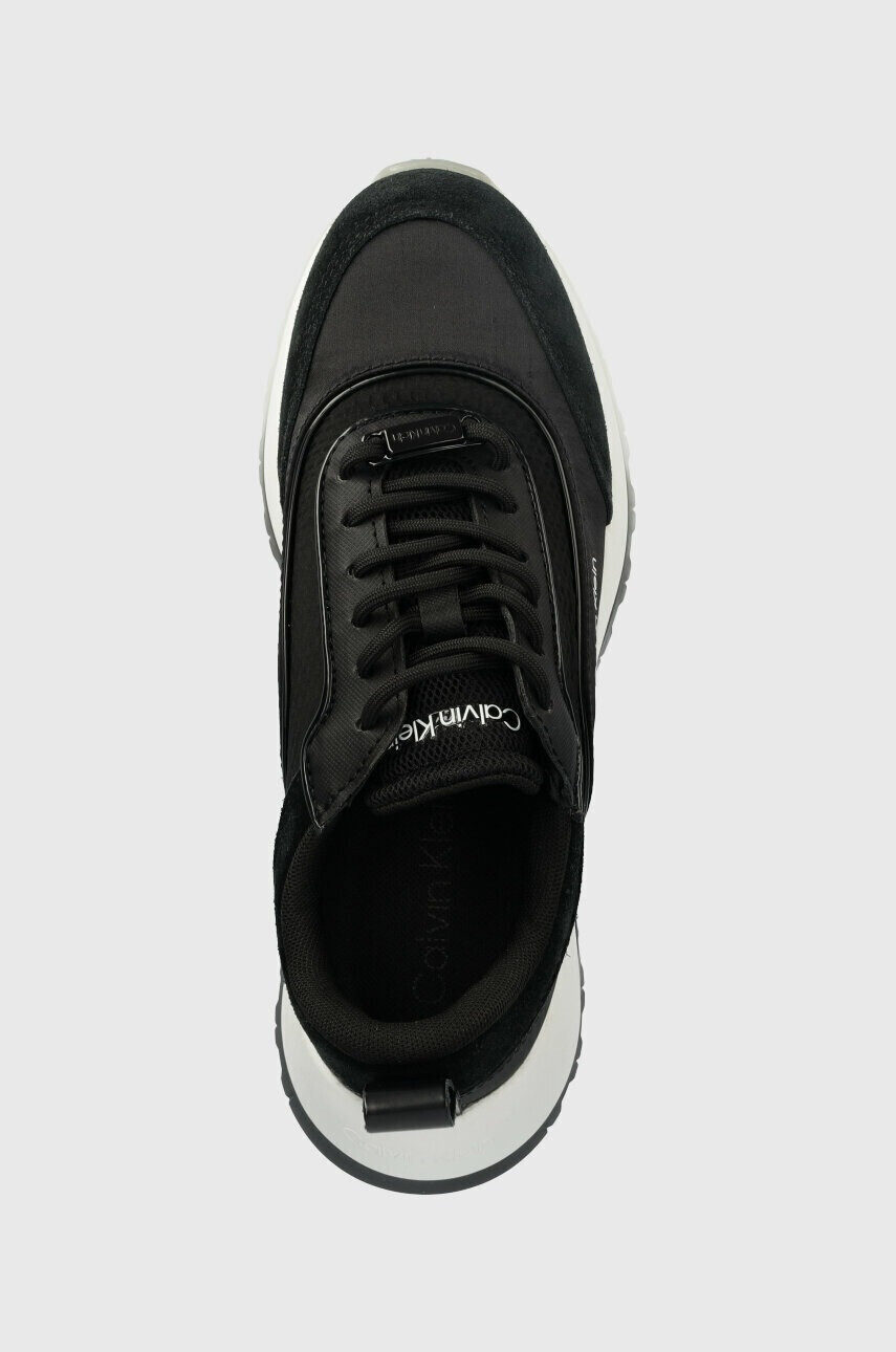 Calvin Klein Маратонки RUNNER LACE UP - LTH/SAT - Pepit.bg