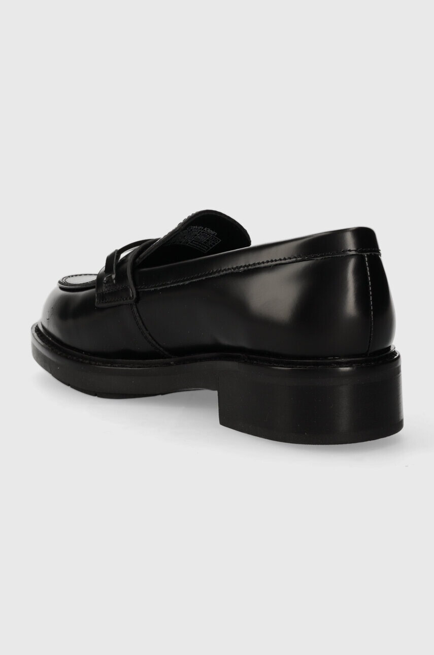 Calvin Klein Мокасини RUBBER SOLE LOAFER W в черно с платформа HW0HW01791 - Pepit.bg