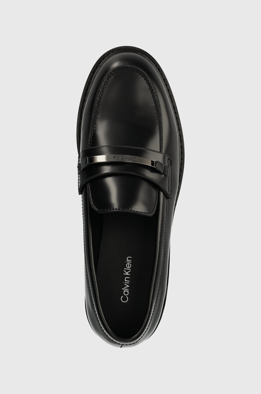 Calvin Klein Мокасини RUBBER SOLE LOAFER W в черно с платформа HW0HW01791 - Pepit.bg
