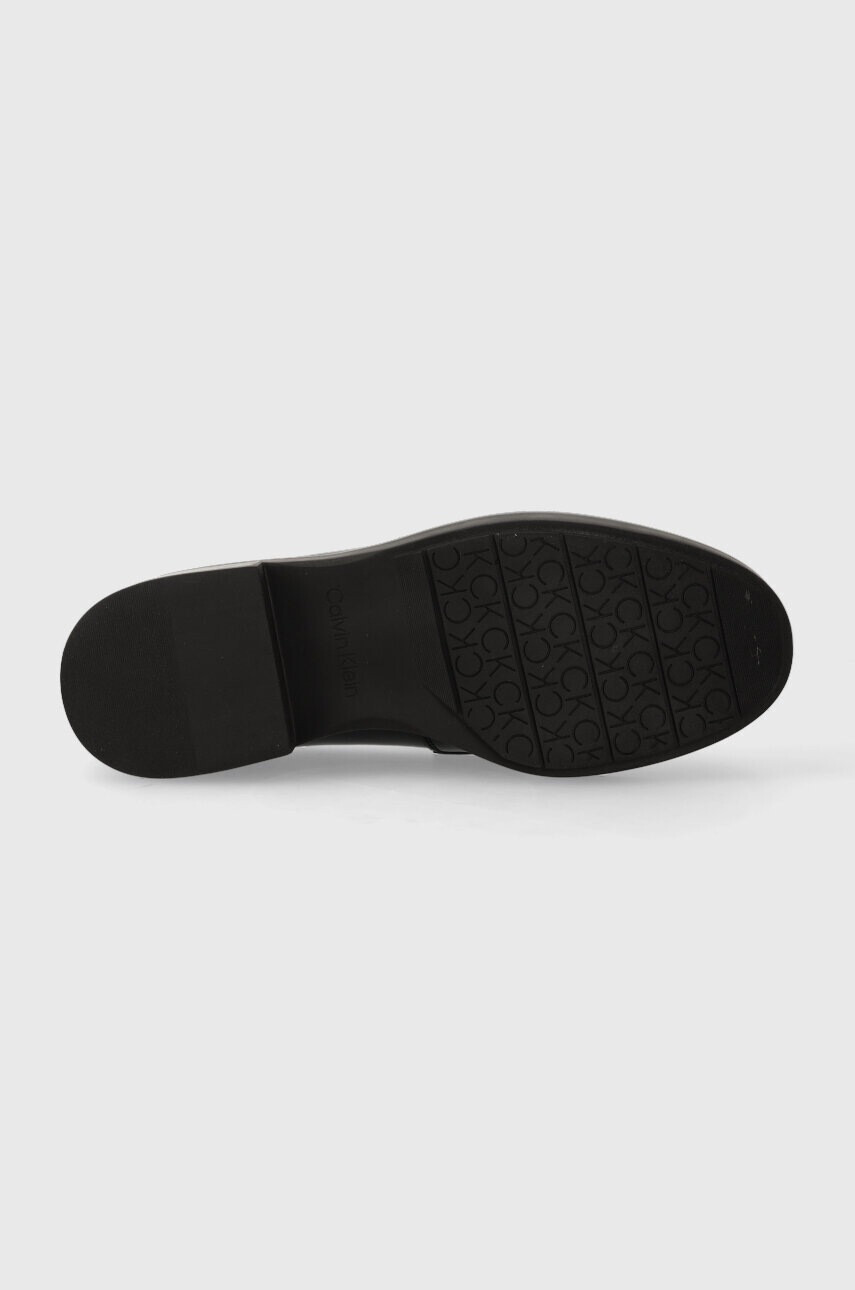 Calvin Klein Мокасини RUBBER SOLE LOAFER W в черно с платформа HW0HW01791 - Pepit.bg