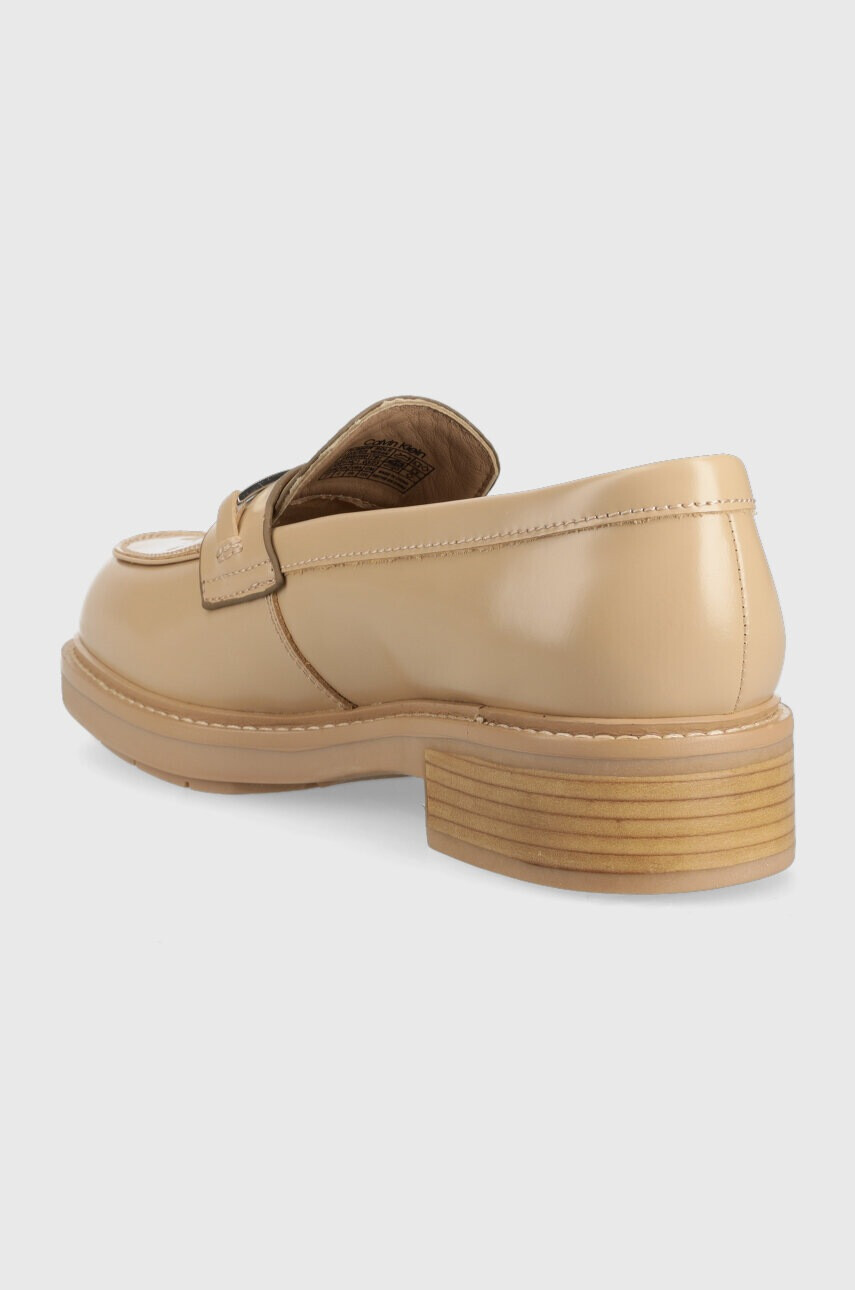 Calvin Klein Мокасини RUBBER SOLE LOAFER W в бежово с платформа HW0HW01791 - Pepit.bg
