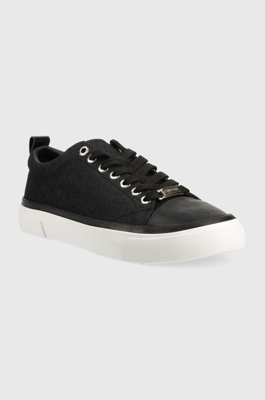 Calvin Klein Ниски кецове Vulc Lace Up в черно - Pepit.bg