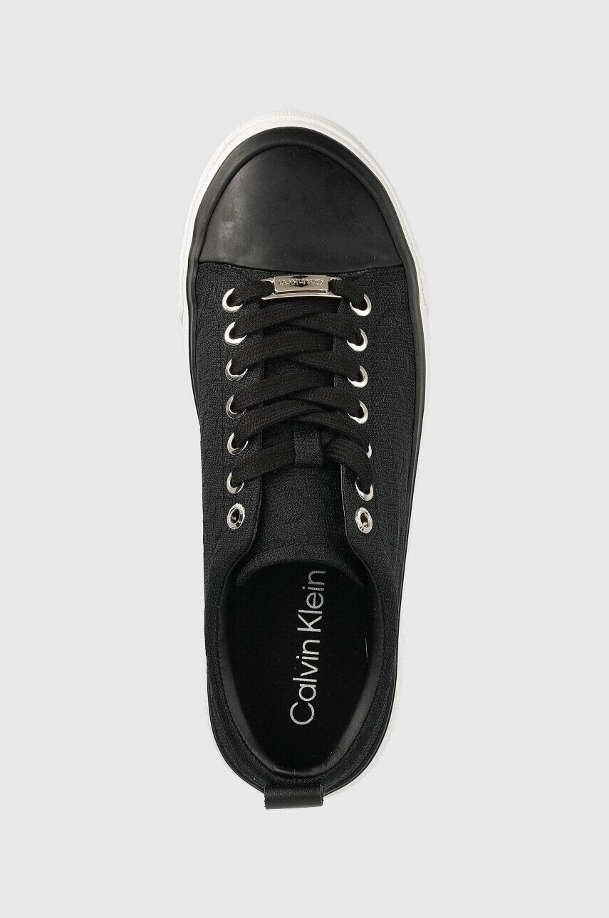 Calvin Klein Ниски кецове Vulc Lace Up в черно - Pepit.bg