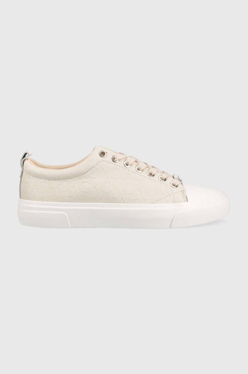 Calvin Klein Ниски кецове Vulc Lace Up в бежово - Pepit.bg