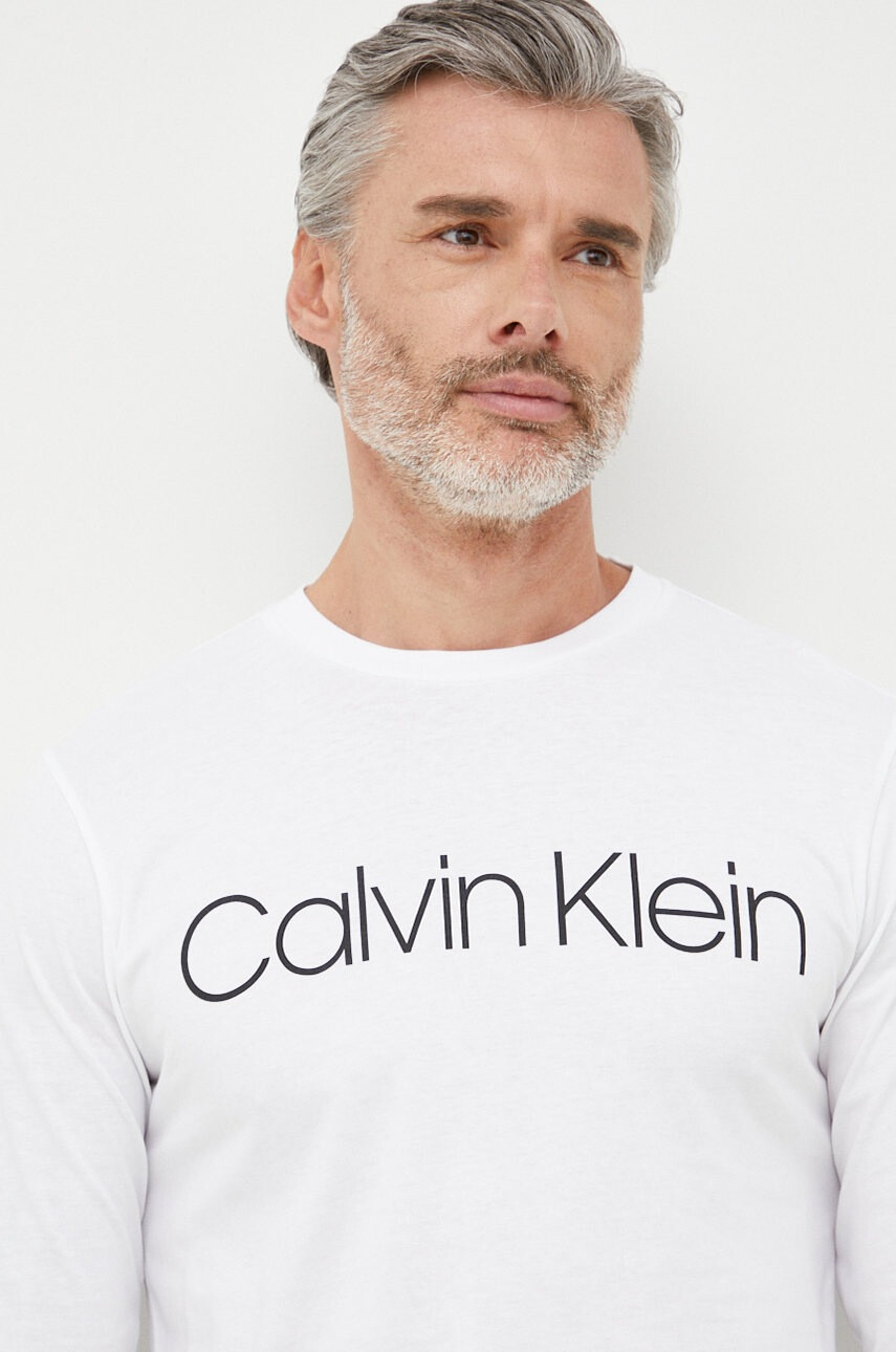Calvin Klein Памучна блуза с дълги ръкави - Pepit.bg