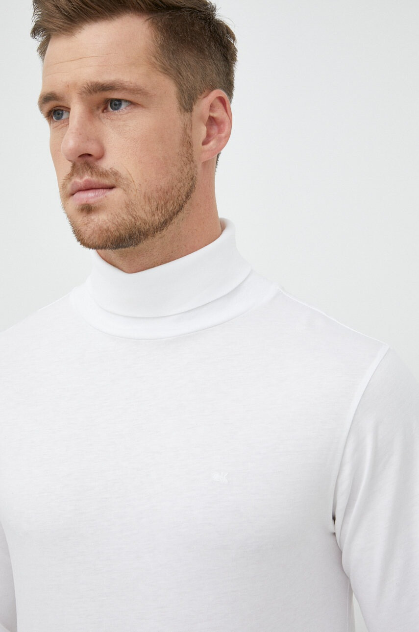 Calvin Klein Памучна блуза с дълги ръкави - Pepit.bg
