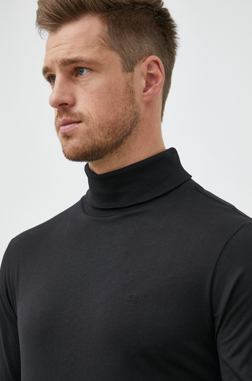 Calvin Klein Памучна блуза с дълги ръкави - Pepit.bg
