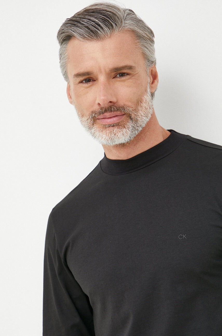 Calvin Klein Памучна блуза с дълги ръкави - Pepit.bg