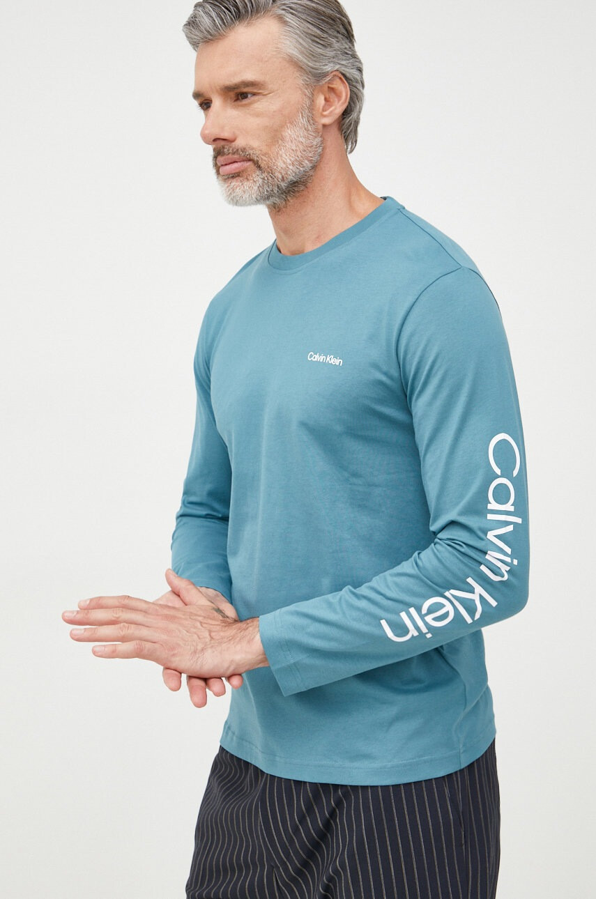 Calvin Klein Памучна блуза с дълги ръкави - Pepit.bg