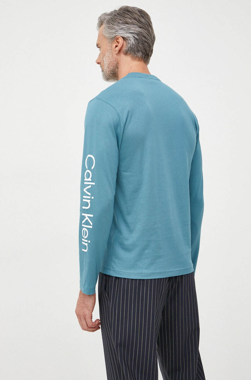 Calvin Klein Памучна блуза с дълги ръкави - Pepit.bg