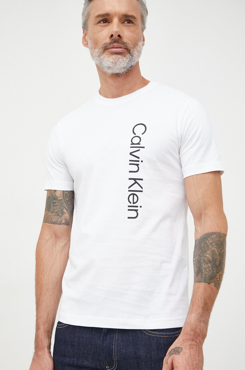 Calvin Klein Памучна тениска - Pepit.bg