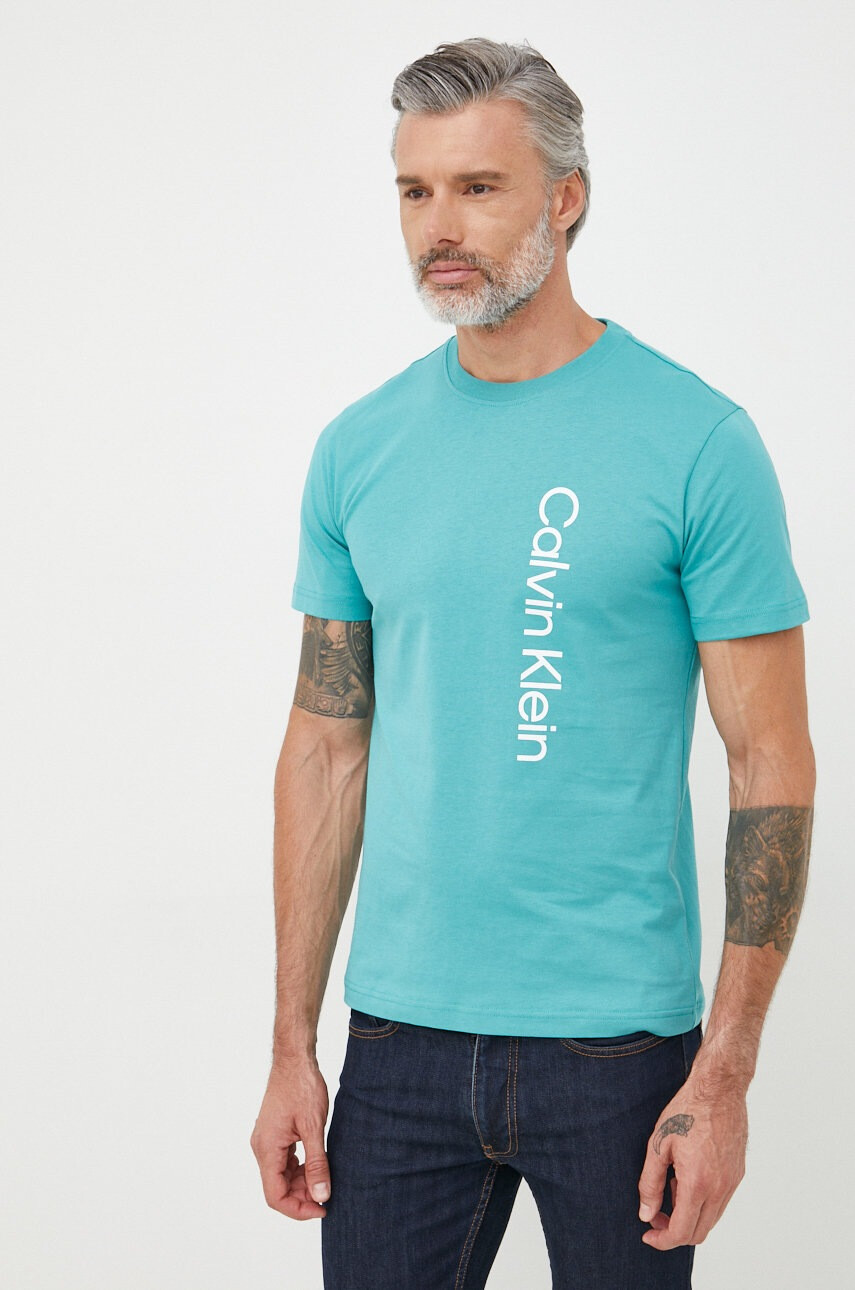 Calvin Klein Памучна тениска - Pepit.bg