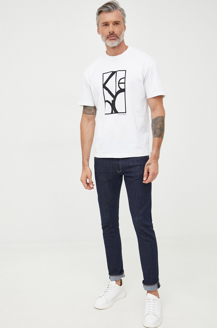 Calvin Klein Памучна тениска - Pepit.bg