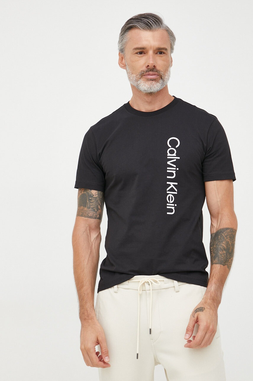 Calvin Klein Памучна тениска - Pepit.bg