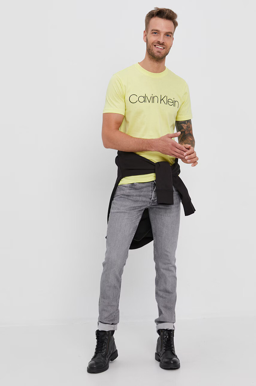 Calvin Klein Памучна тениска - Pepit.bg