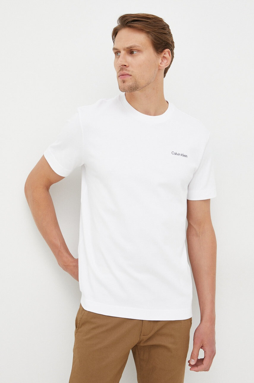 Calvin Klein Памучна тениска - Pepit.bg