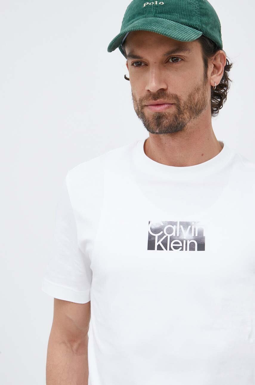 Calvin Klein Памучна тениска - Pepit.bg