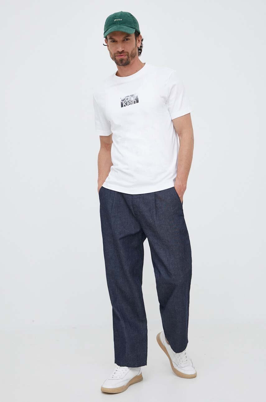 Calvin Klein Памучна тениска - Pepit.bg