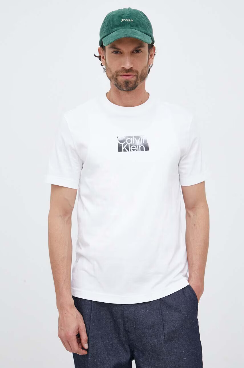 Calvin Klein Памучна тениска - Pepit.bg