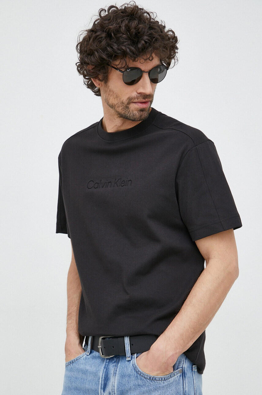 Calvin Klein Памучна тениска - Pepit.bg