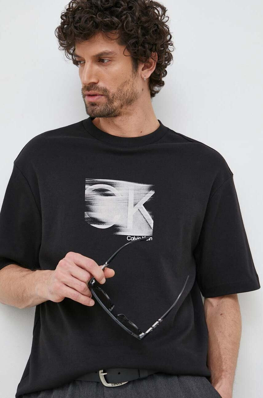 Calvin Klein Памучна тениска - Pepit.bg