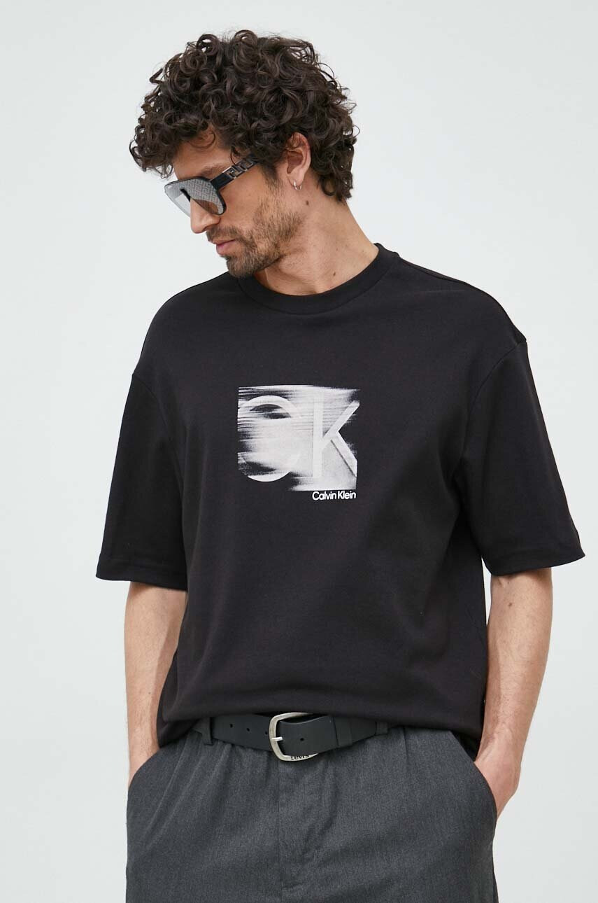 Calvin Klein Памучна тениска - Pepit.bg