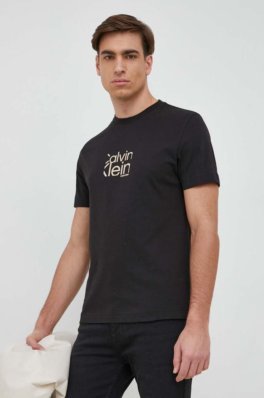 Calvin Klein Памучна тениска - Pepit.bg
