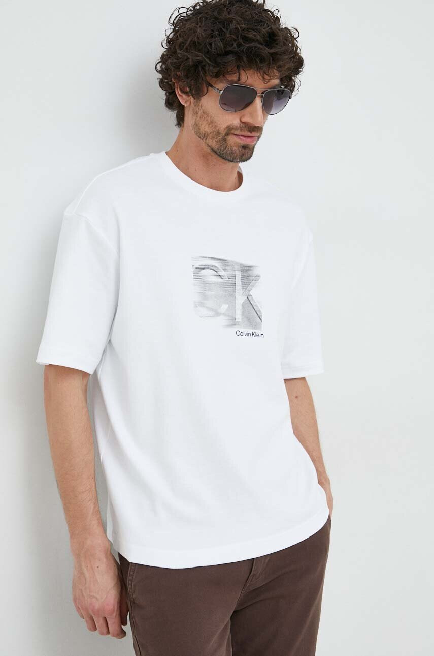 Calvin Klein Памучна тениска - Pepit.bg