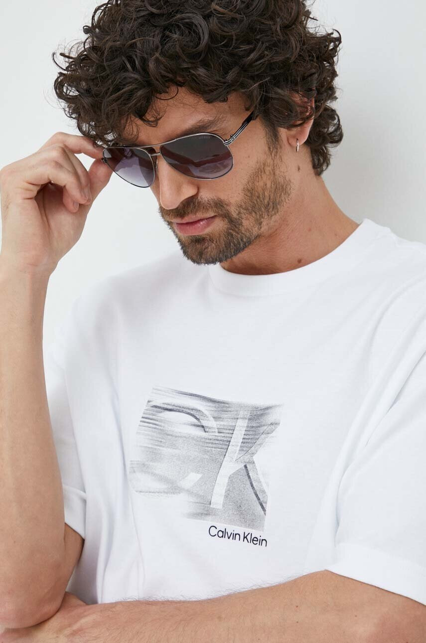Calvin Klein Памучна тениска - Pepit.bg