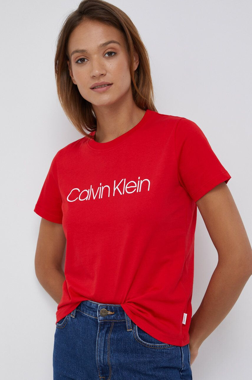 Calvin Klein Памучна тениска - Pepit.bg