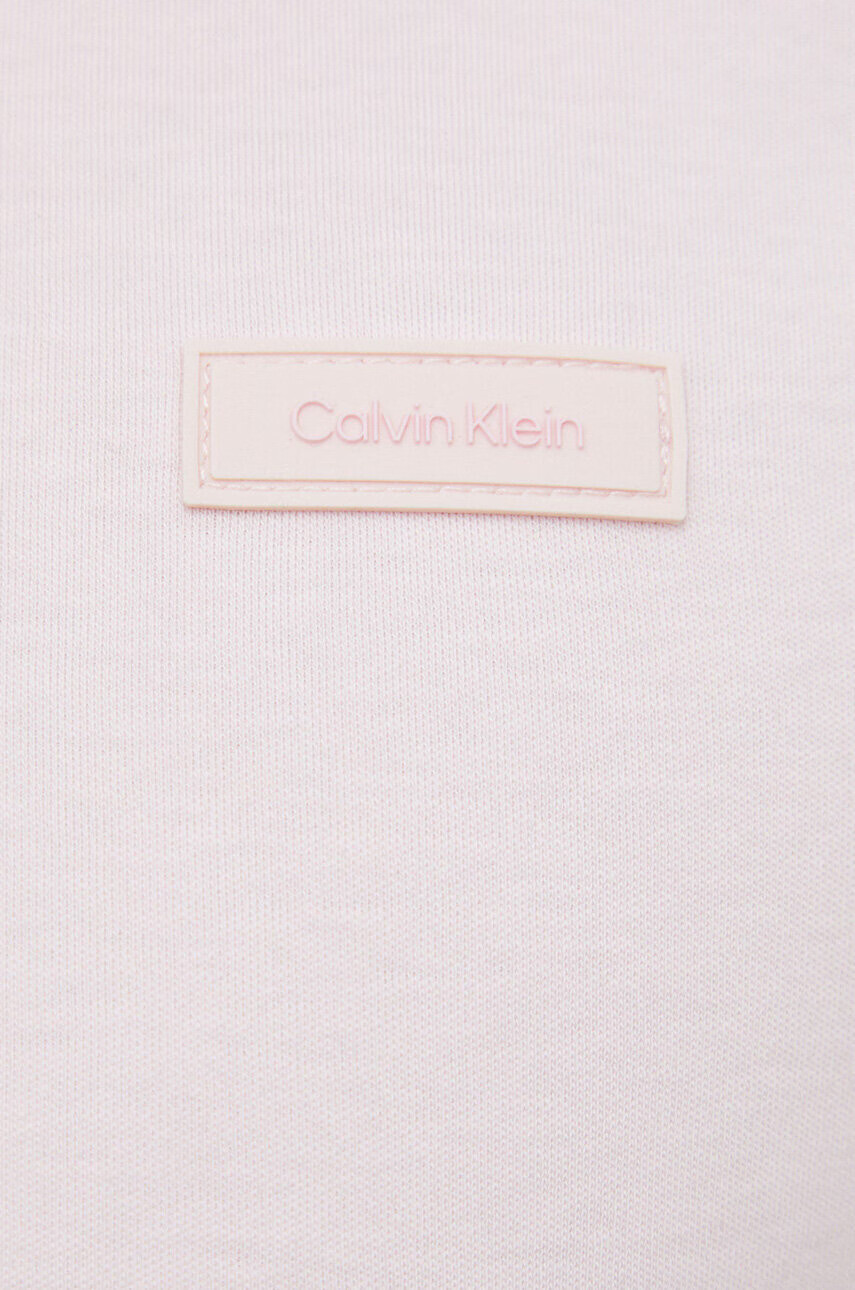 Calvin Klein Памучна тениска с яка - Pepit.bg