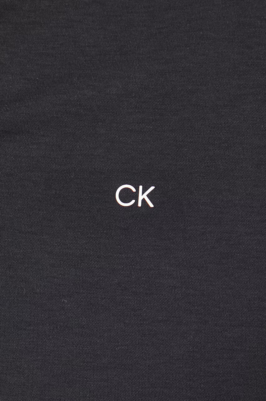 Calvin Klein Памучна тениска с яка - Pepit.bg