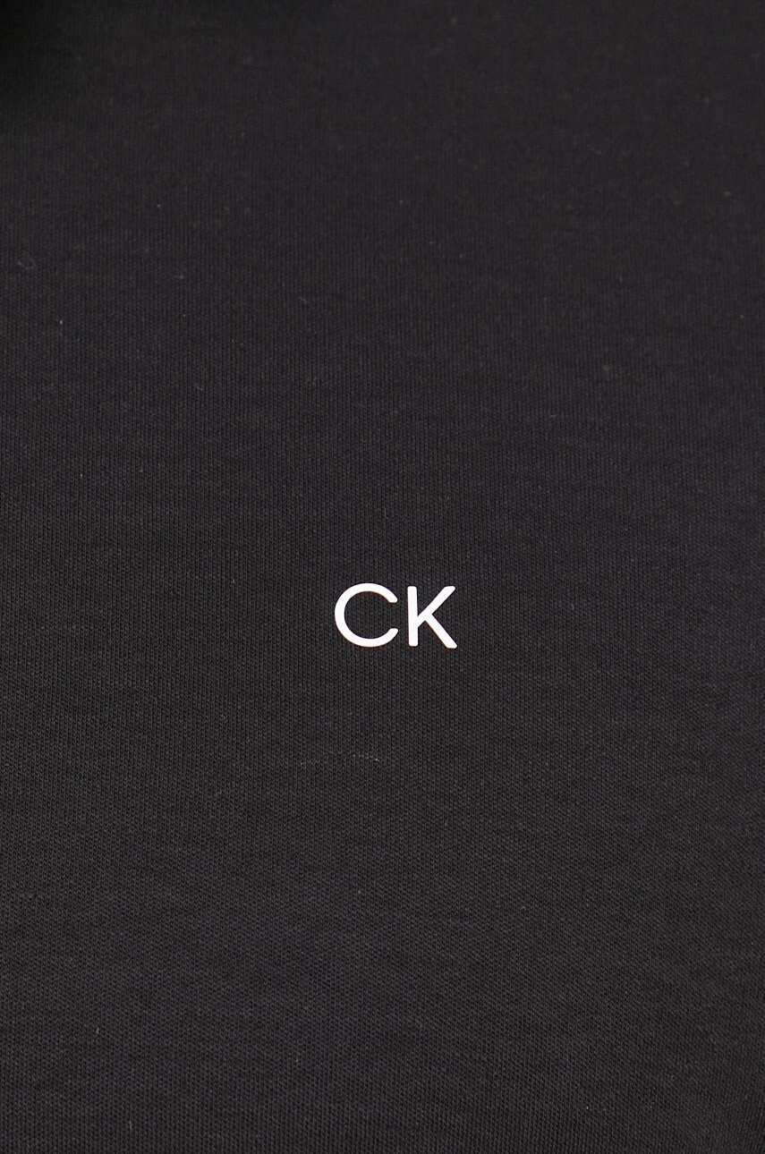 Calvin Klein Памучна тениска с яка - Pepit.bg