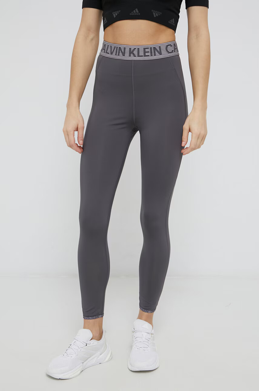 Calvin Klein Performance Клин дамски в сиво с изчистен дизайн - Pepit.bg