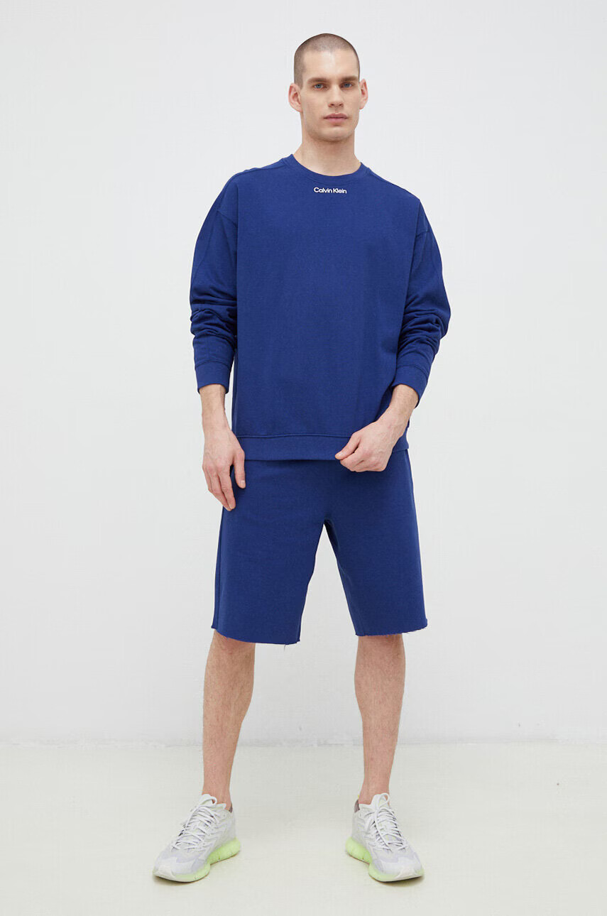 Calvin Klein Performance Къс панталон CK Athletic в синьо - Pepit.bg