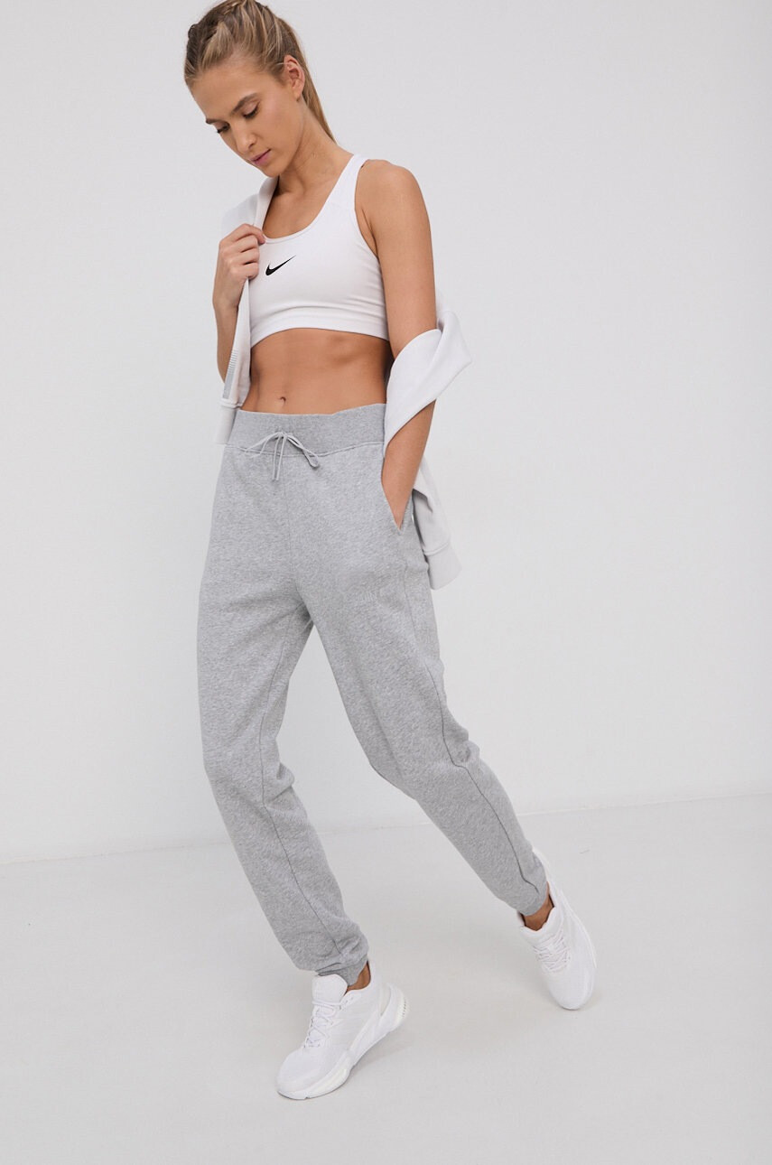 Calvin Klein Performance Панталон дамски в сиво с принт - Pepit.bg